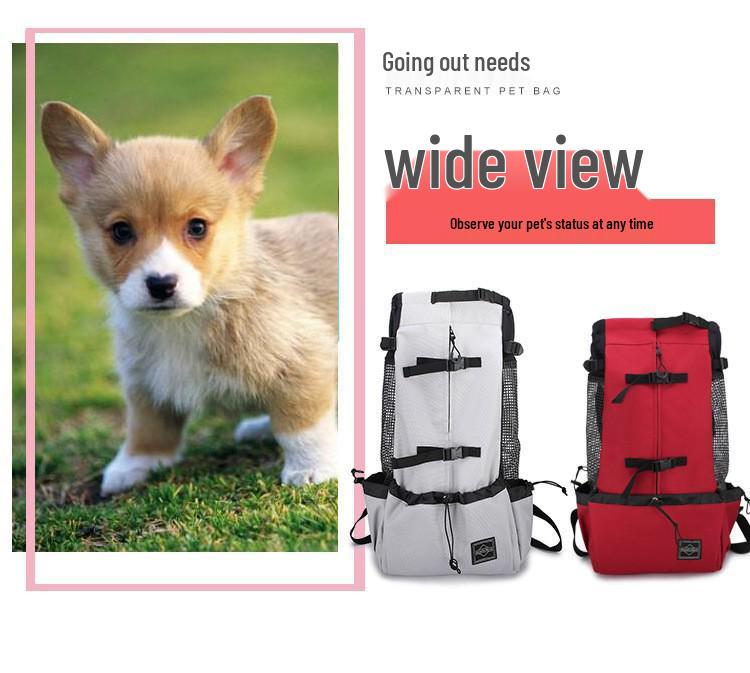 Двухплечевой туристический рюкзак для питомцев с вентиляцией для собак – Моющийся, идеально подходит для велопрогулок и покупок на свежем воздухе