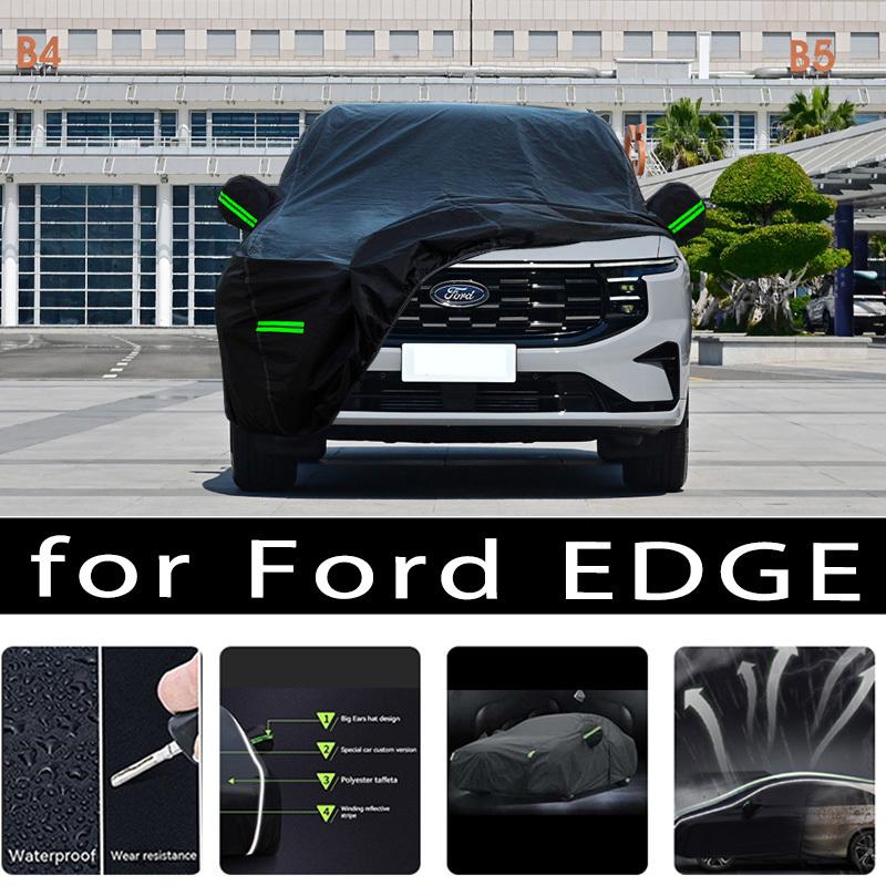 Для FORD EDGE Защита от непогоды Полные чехлы на автомобиль Снежный чехол Тент Водонепроницаемый Пылезащитный Внешние аксессуары для автомобиля