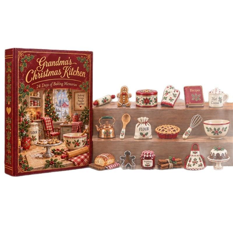 Independent Station Differentiated New Grandma'S Christmas Kitchen 24-Day Advent Calendar