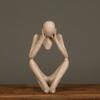 Мыслитель, смола, гладкая поверхность, домашний декор, ремесло, подарок, современная абстрактная модель человека, европейское украшение стола, ручная работа