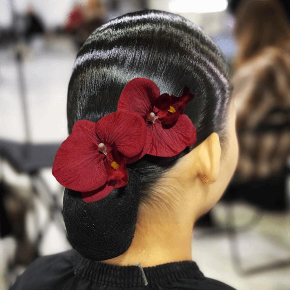 Flower Pattern Orchid Flower Hair Clip Large Size Headdress New Barrettes Ornament