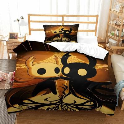 Аниме Игра Hollow Knight Комплект постельного белья Hollow Knight Silksong Комплект пододеяльника Размер King Queen Full Double Single Hollow Knights