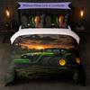 John Deere Print 3Pcs Duvet Cover Set 1 Duvet Cover and 2 Pillowcases Soft Bed Linen For Household Bedroom