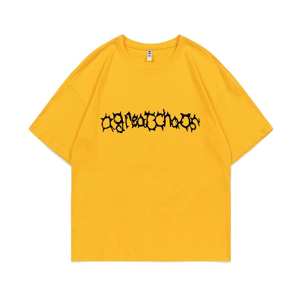 Бренд Playboi Carti Рэпер Ken Carson Футболка с принтом A Great Chaos Унисекс Женская Мода Хип-Хоп Футболки Унисекс Футболка из Чистого Хлопка