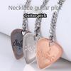 Треугольный медиатор Collares Подвеска Gestures Metal Гитарный медиатор Гитарное ожерелье Медиатор Укулеле