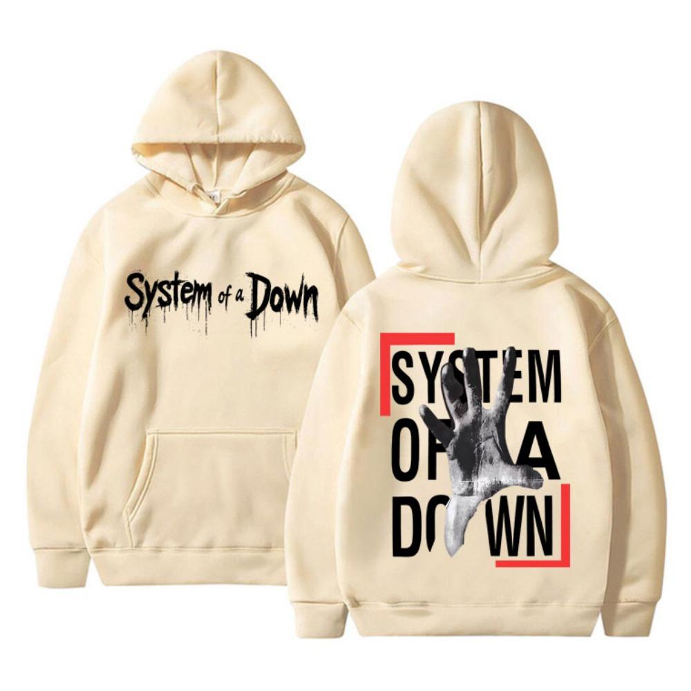 Худи с двусторонним принтом System Of A Down Мужское Женское Рок Винтажный Флисовая Толстовка Мужская 90-е Альтернативный Металл Мерч