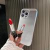 Mirror Surface for IPhone 16 Mobile Phone Case 15pro High-end Electroplating Fine Holes for IPhone13 Two-in-one Protective Case
