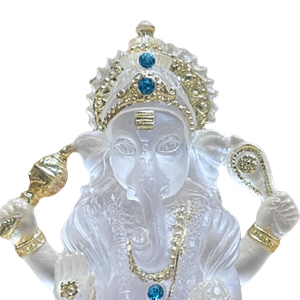 Статуя Ганеши, Бог-слон Будда Коллекционный подарок, Произведение искусства Фигурка Господа Ганеши Статуя Будды-слона для офиса, Фермерского дома