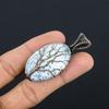 Tree Of Life Dendrite Opal Pendant Gemstone Jewelry, 999 Copper Wire Wrapped Pendant, Handmade Jewelry Birthstone Pendant, Gift For Him