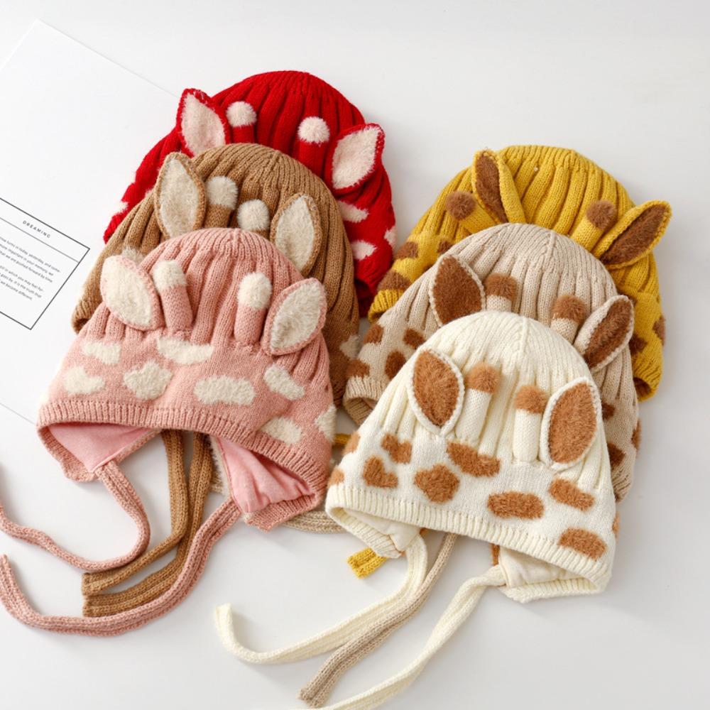 Warm Cartoon Baby Hat Cotton Girl's Ear Protection Cap Cute Baby Cap Winter