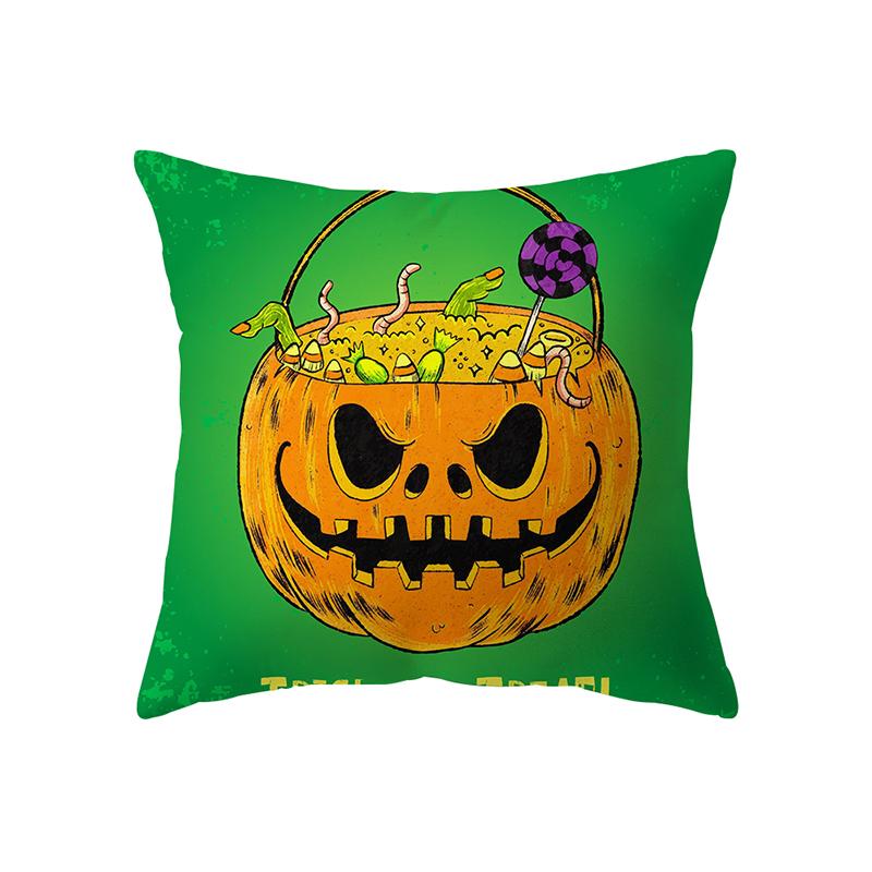 Подушка с изображением тыквенного черепа на тему Хэллоуина, чехол для дивана, праздничный подарок, декор для вечеринки, дом