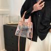 Желейная сумка ПВХ Прозрачная сумка Сумка для хранения Сумка через плечо Модная женская сумочка Женская