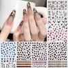 Leopard Print Nail Art Sticker Autumn And Winter Adhesive Obedient Nail Sticker Spice Girl Leopard Print Nail Art Decal