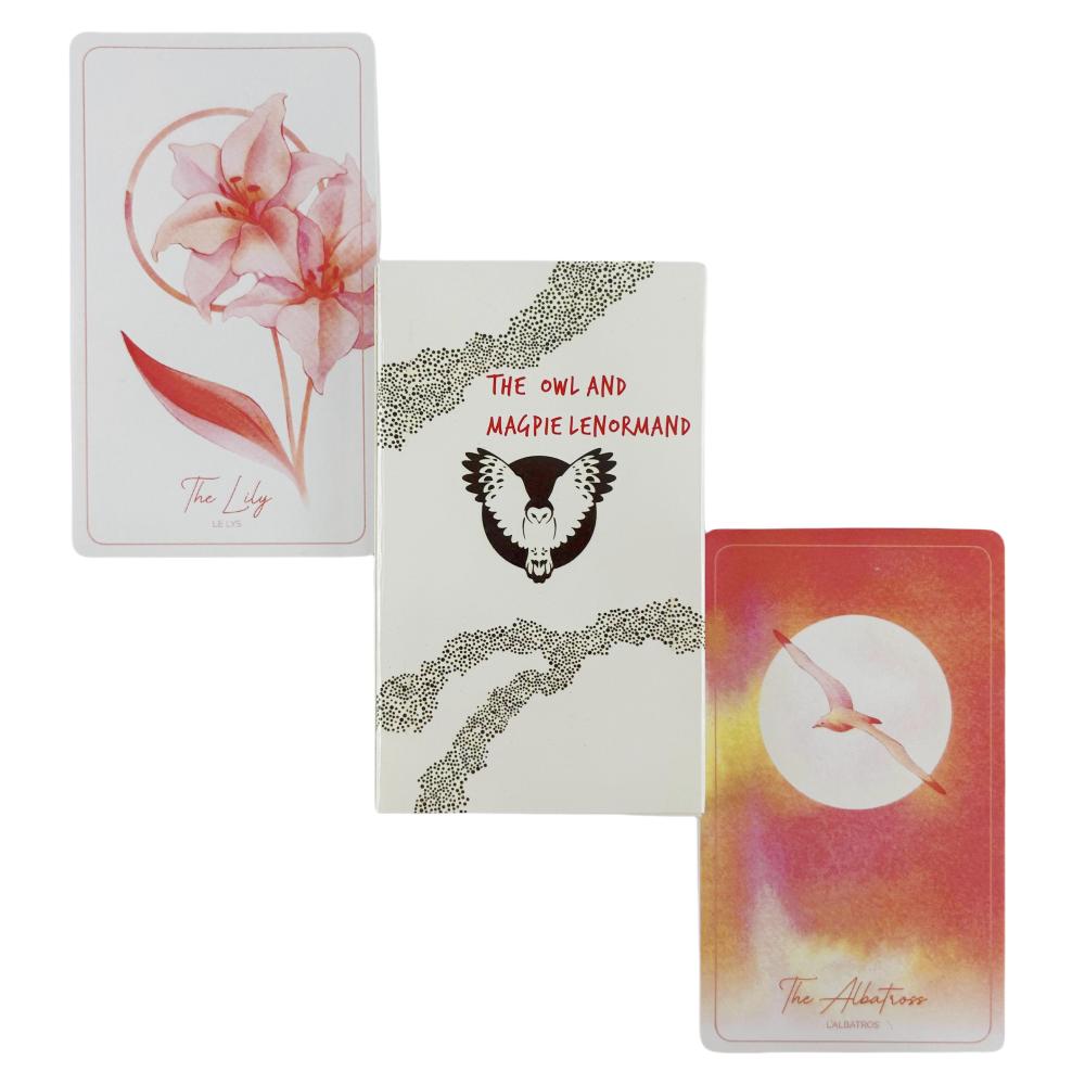 Сова и сорока Ленорман Оракул Карты Гадания Колода Английское Видение Издание Таро Доска Игра Игра Для Вечеринки