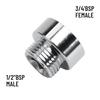 High Quality Chrome Plated Shower Head Adapter 34 Female To 12 Male Reducer