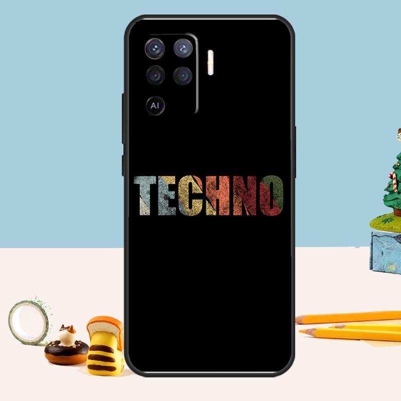 Любовь к Техно Музыке Цитаты Чехол Для Oppo A98 A78 A58 A18 A38 A74 A94 A54 A15 A17 A57 A6 A5 Pro A16 A76 A96 A40 A60 A80