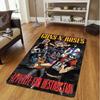Guns N' Roses Skull Print Carpet Rug for Living Room Bedroom Home Sofa Decoration Kid Area Rug Non-slip Floor Mat