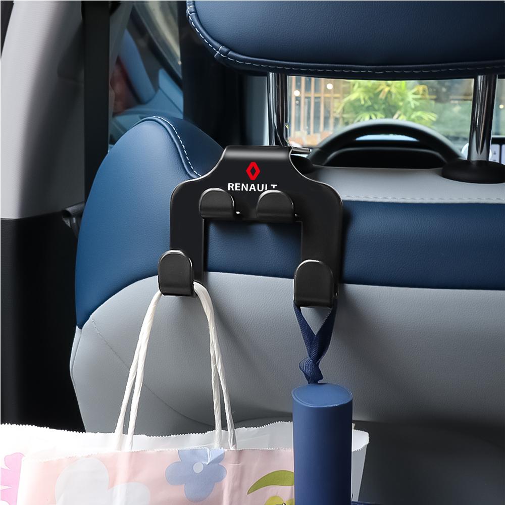 1PC Double-Head Car Back Seat Hook Multifunctional Organizer Hanger for Renault DACIA Duster Megane Logan Clio Loguna Arkana ZOE NN39