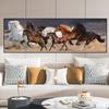 Картина на холсте с изображением семи бегущих лошадей, плакаты на скандинавскую тему и принты, настенные художественные фотографии для гостиной, домашний декор, без рамки
