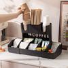 Plastic Disposable Paper Cup Holder Adjustable Cup Dispenser Cup Straw Storage Rack  Office