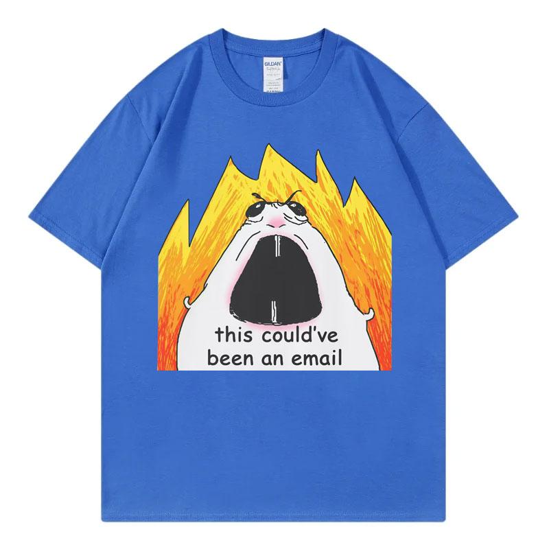This Couldve Been An Email Tshirt Funny Office Hamster Meme Graphic T Shirts Unisex Unisex Fashion Casual Short Sleeve Tshirts