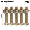 5pcs Screw Fasteners Hardware Flat Head Bolts Hammer Embedded Nut Carbon Steel Plated Connector Fixing Screws Set Fastener