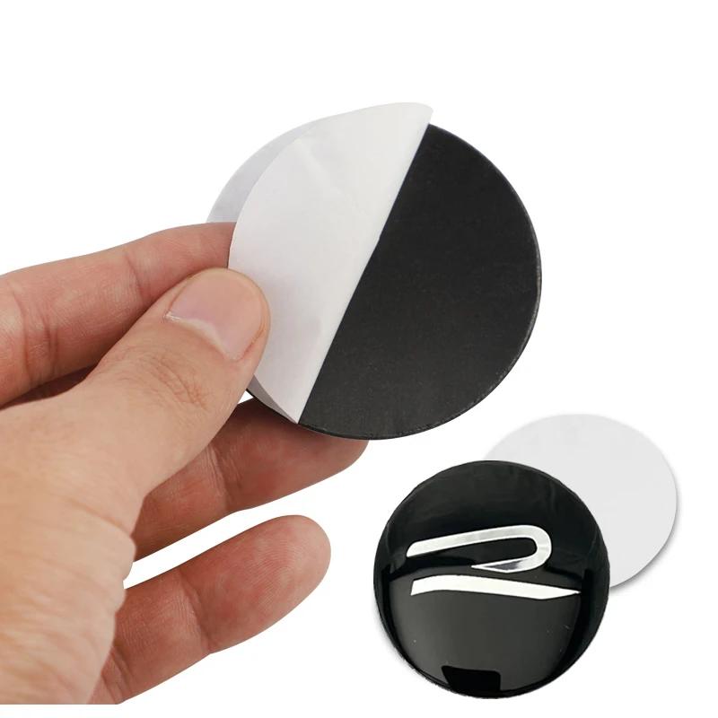 2026 Горячие Для VOLKSWAGEN VW Автомобиля R Значок Колпачок Центральной Ступицы Колеса Наклейка Аксессуары Для Volkswagen VW R-line GTI Polo Golf Touareg