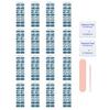 20Pcs Semi Cured Gel Nail Strips Long Lasting Easy Apply Remove UV Light Required Self-adhesive Nail Sticker Waterproof Decorative Nail Wrap