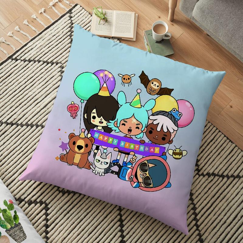 Чехол для подушки Toca Life World, наволочка Toca Boca для домашнего стула, детская комната, мягкая декоративная наволочка 45*45 см