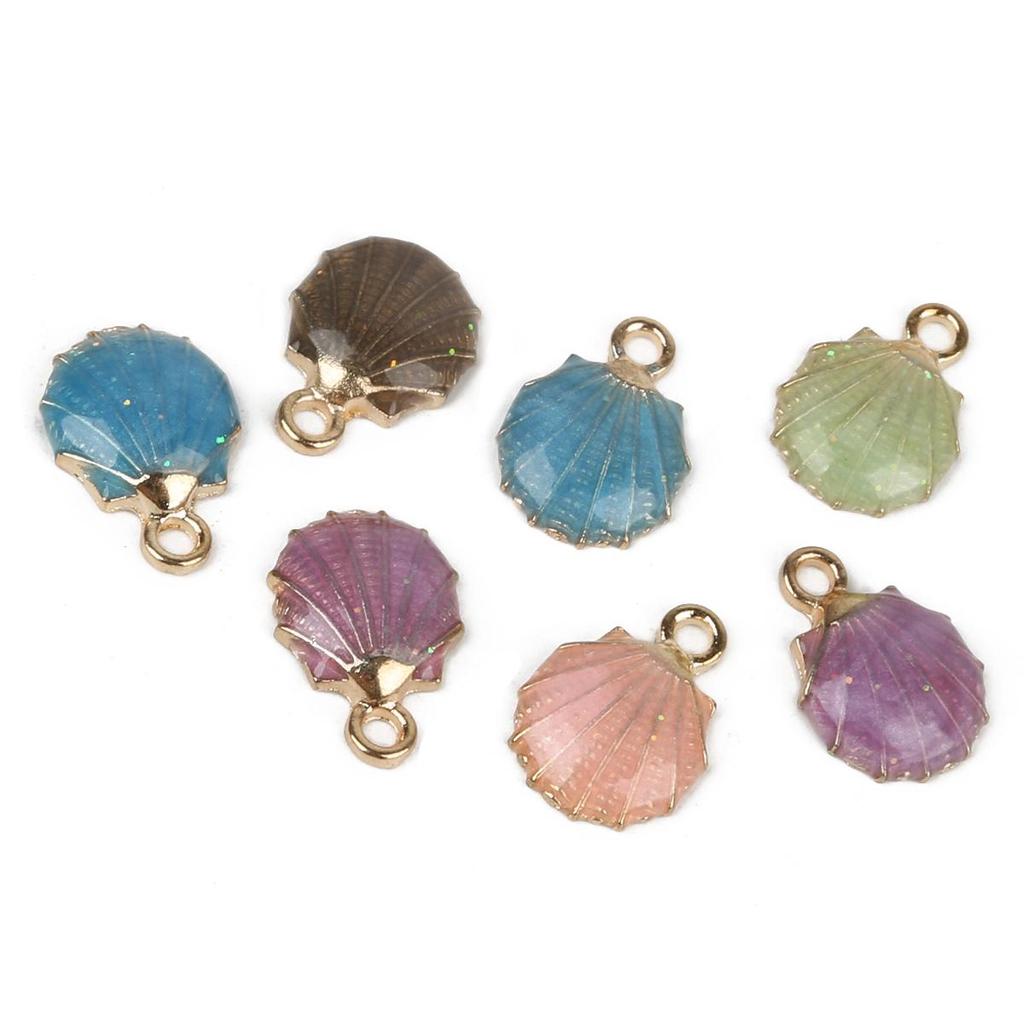 10 шт. 13*19 мм круглые раковины с жемчужным блеском в виде капель масляного сплава подвески для изготовления ювелирных изделий DIY ожерелье браслет серьги