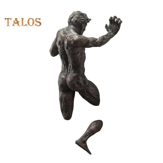 Мужская абстрактная скульптура, настенный декор из смолы, статуя человеческого тела, настенное крепление, художественная фигура, скульптура для дома, гостиной, галереи