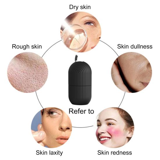 Ice Roller Reusable Face Beauty Massage Ice Mold Pore Contraction Skin Cooling Roller for Skin Cares