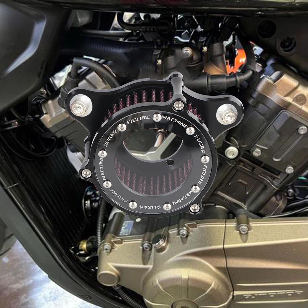Для Harley XL883/1200 X48 алюминиевый сплав воздушный фильтр с ЧПУ пластина высокопоточная система впуска воздуха фильтр комплект мотоциклетный воздушный фильтр