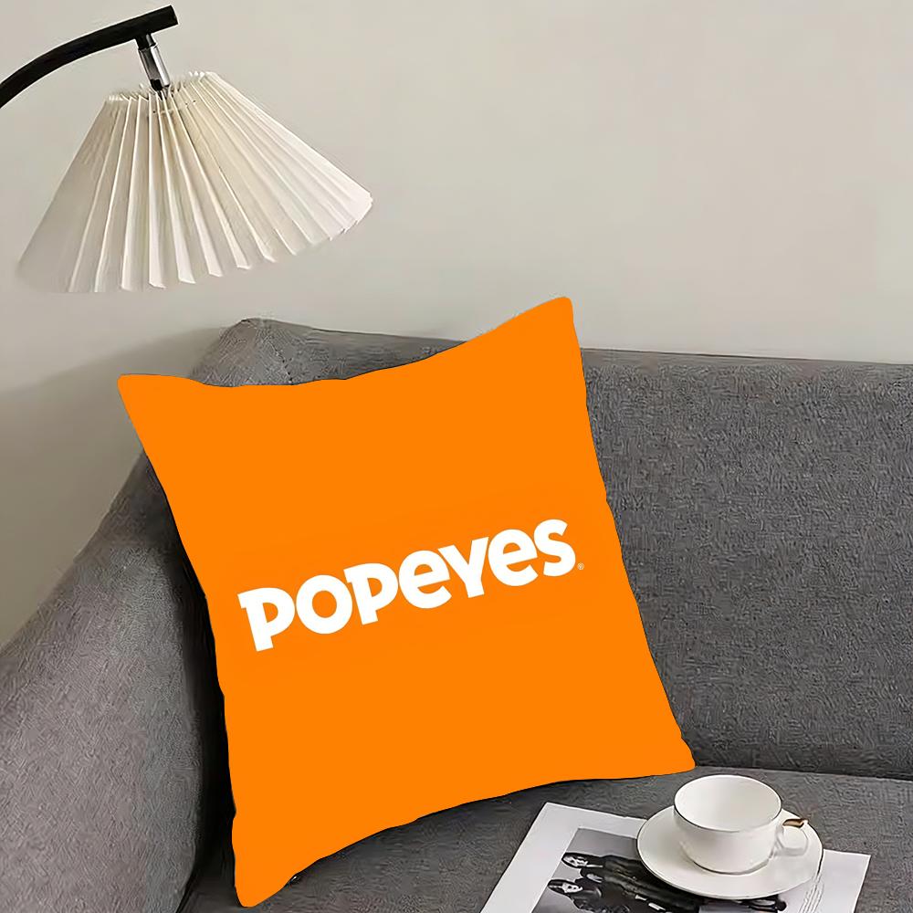 Fried Chicken PPopeyeS Cushion Cover Elegant Comfort Pillowcase Sofa Bed Doublesided Printed Invisible Zipper Home Decor