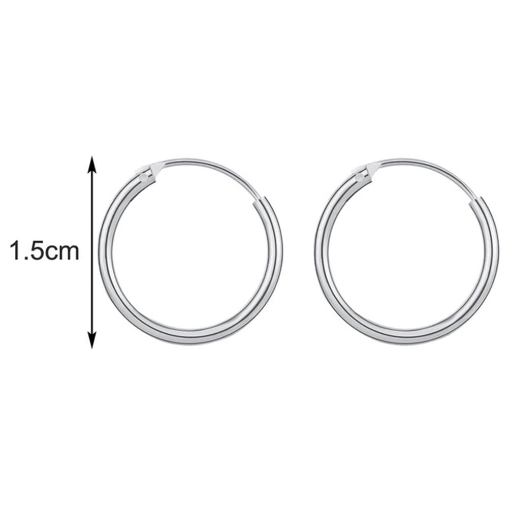 Personality Silver Punk Style Gold Geometric Round Earring Hoop Earrings Fashion Jewelry Hip-Hop