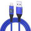 3m USB to Lightning Cable Digital Display 2.4A Nylon Braided Phone Fast Charging Cord