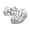 Crocs Classic Clog Skull Print Белые кроссовки унисекс Черные 208993-103
