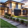 LED garden wall lamp 2x3W 3000K IP54 black