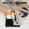Coil Spiral Binding Machine, Manual Book Maker 34-Holes Binding 120 Sheets, Punch Binder with Adjustable Side Margin, for Letter Size, A4, A5