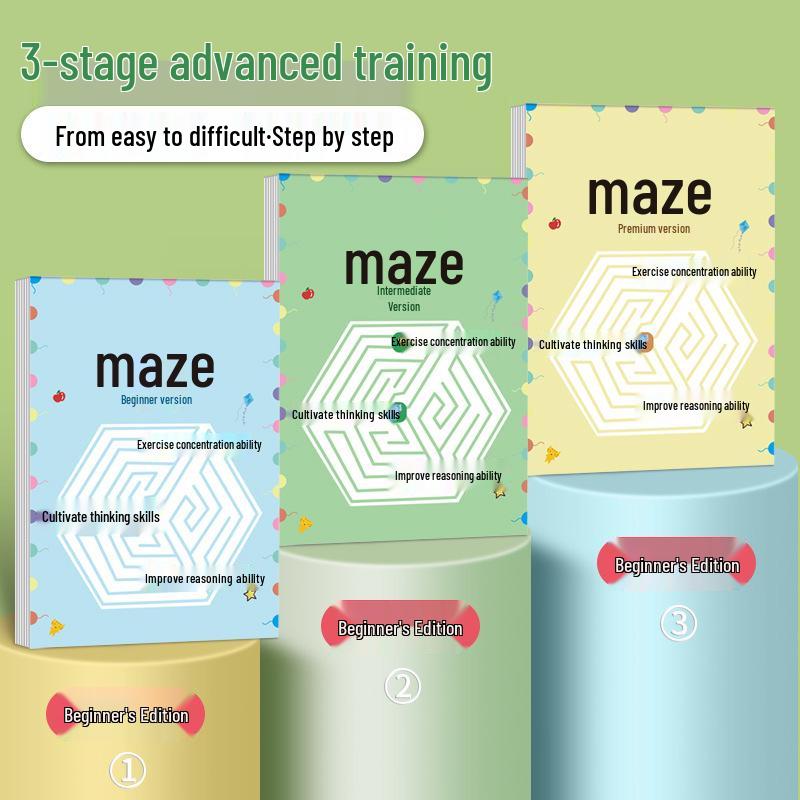 Книга-головоломка «Лабиринт» для учеников начальной школы: Развивайте навыки мышления и внимания