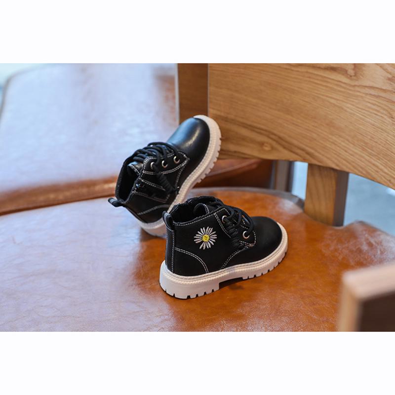 Детские ботинки martin с мартиниками, осенняя обувь, непромокаемые нескользящие ботильоны для мальчиков и девочек, детские кожаные модные ботинки