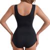 Women Compression Shapewear Bodysuit Tummy Control Leotard Slimming Body Shaper Waist Trainer Romper Scoop Neck Tank Top Jumpsuits Vest