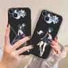 Мягкий чехол для телефона TPU для iPhone 12 13 Mini 14 Plus XR XS X 7 8 6S SE 11 Pro Max 13Mini XS Max 6 роскошный черный Genshin Impact