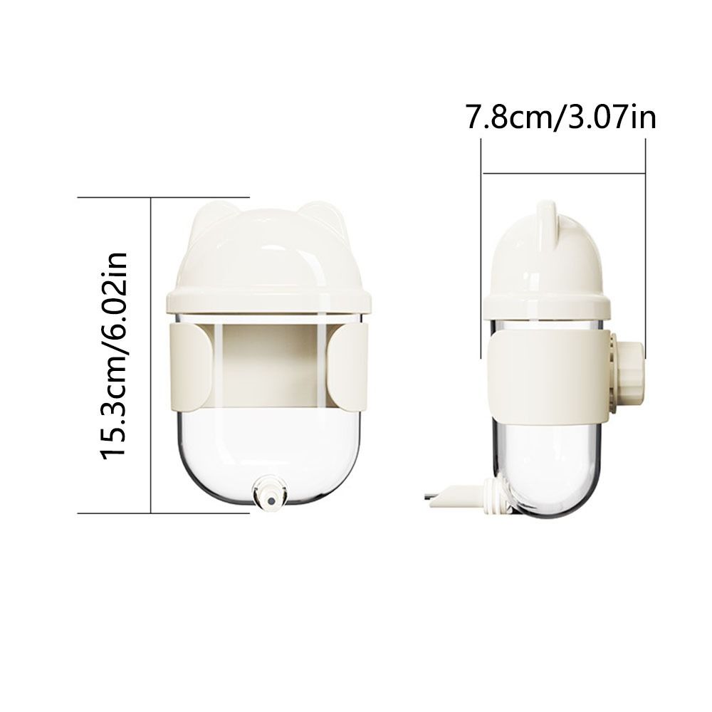 Transparent Automatic Bird Water Dispenser Leak-proof Pet Bird Water Kettle Cockatiels