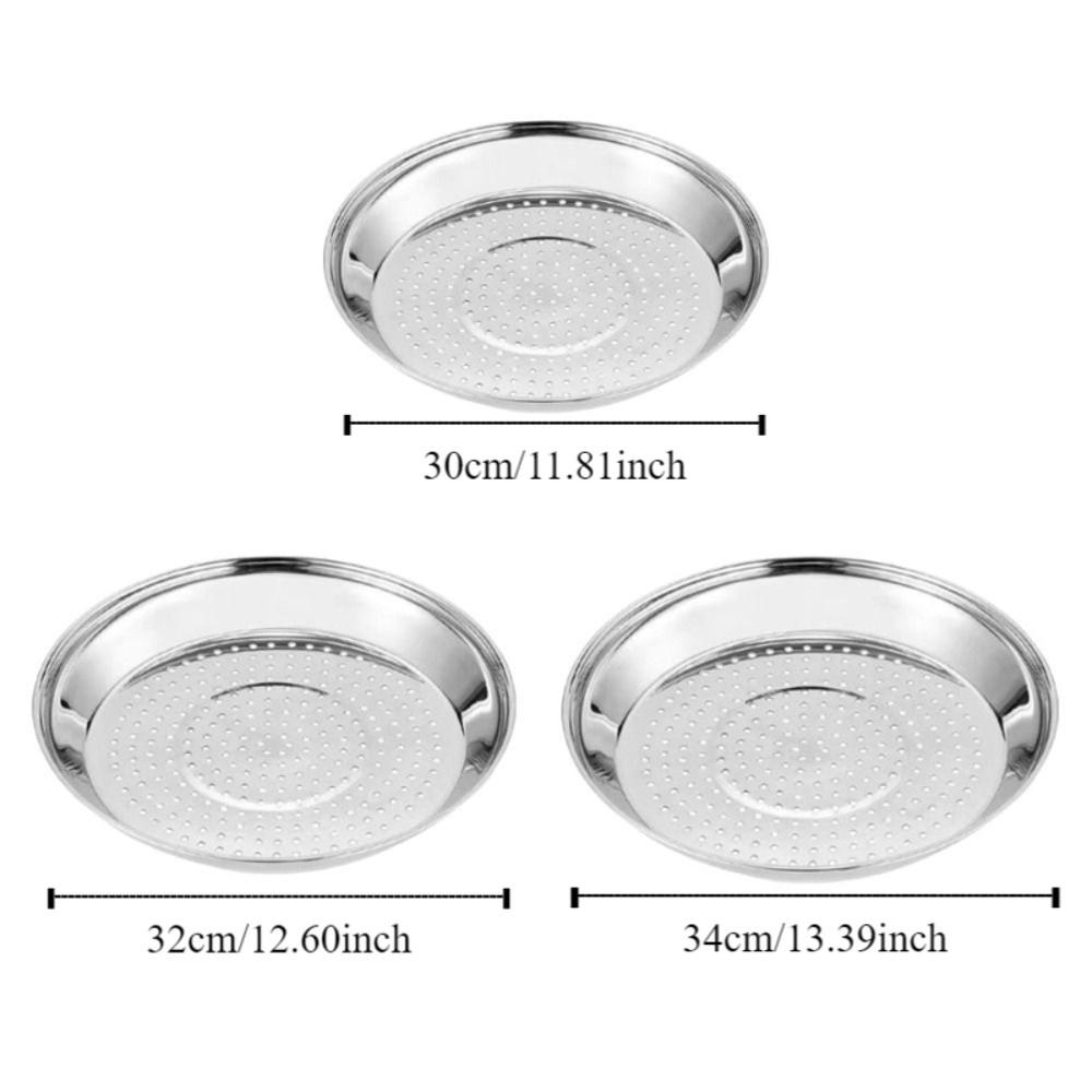 Deepened Steaming Tray Rust-proof Wok Steamer Steamer Shelf Dumplings Steamer Tray  Kitchen Cooking