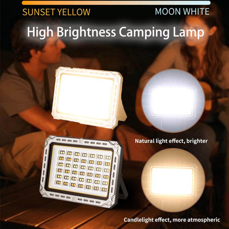 High Brightness 4000mAh Portable Lanterns Rechargeable Magnetic Work Lighting Lamp Camping Waterproof Emergency Tent Flood Light