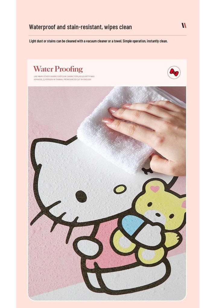 Hello Kitty Cartoon Trunk Mat for Mercedes-Benz & BMW - Waterproof & Cute Car Accessory