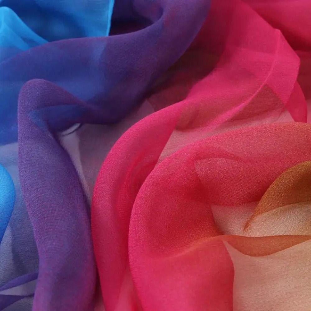 Butterfly Print Chiffon Scarf 160*50cm Silk Scarf Fashion Beach Gauze Scarf for Women