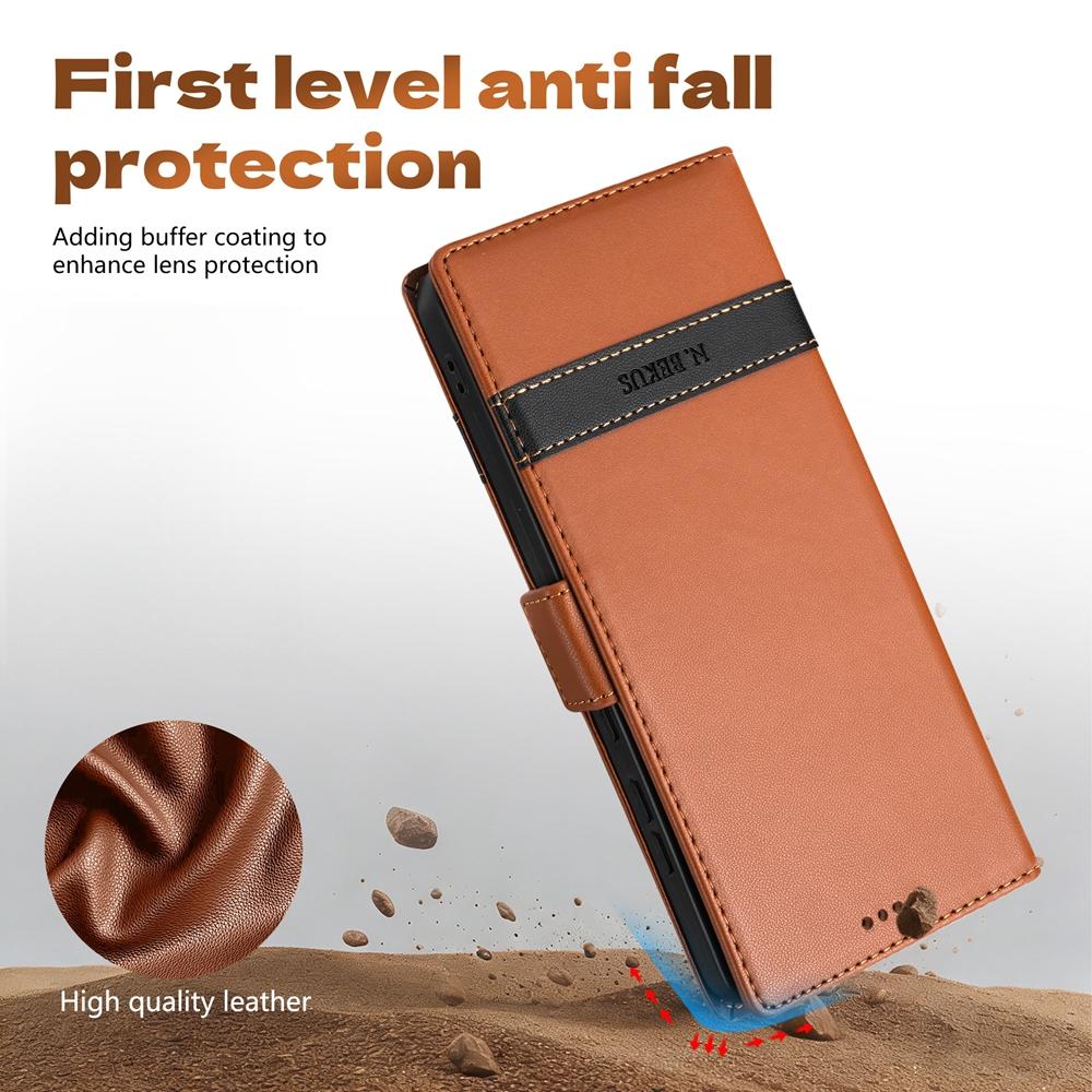Flip Leather Case For Samsung Galaxy S26 Ultra S25 Edge S24 Plus S23 Fe S22 S21 S26U Wallet Card Slot RFID Blocking Phone Case