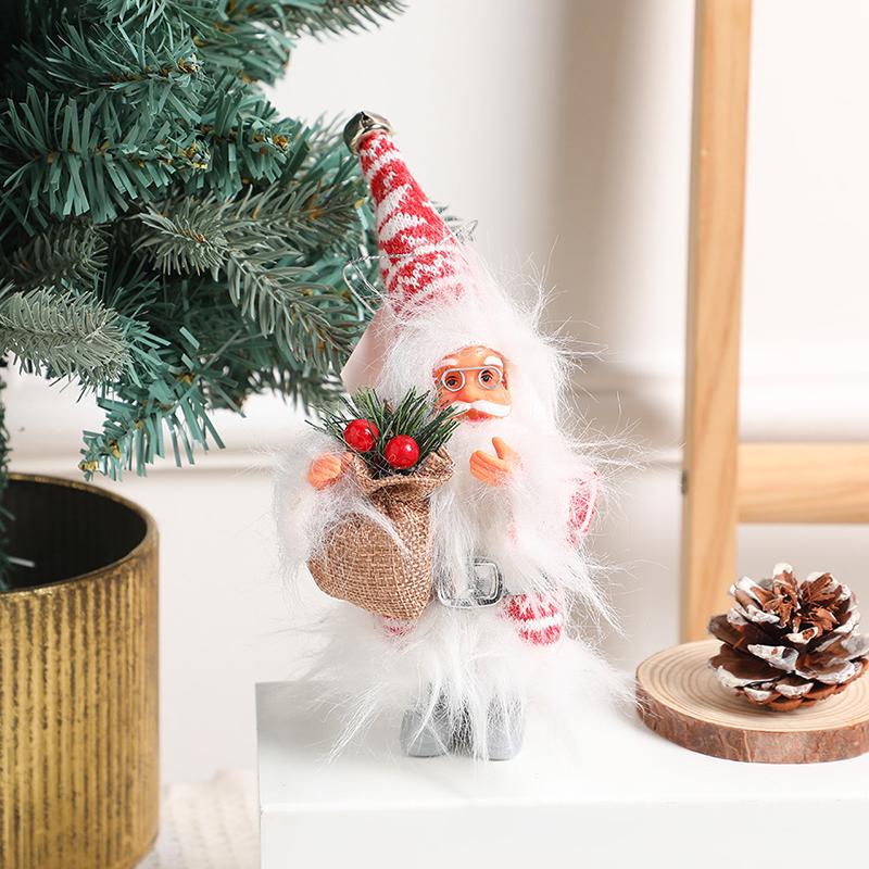 Christmas Santa Claus Ornaments Pendant Home Party Desktop Bookshelf Xmas Tree DIY Exquisite Cute